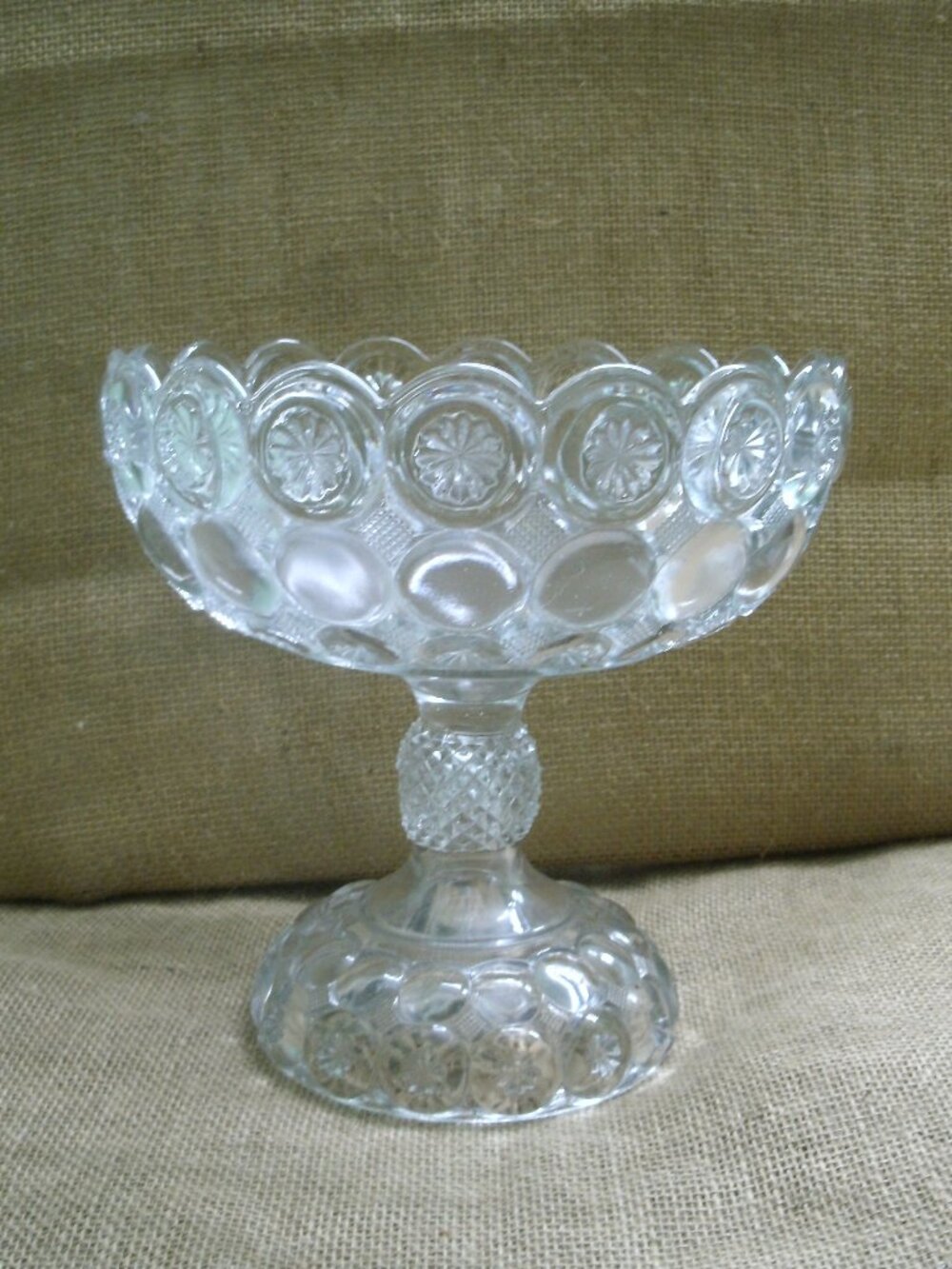 Antique EAPG Co-operative Flint Glass Co. Imperial Compote 1890s